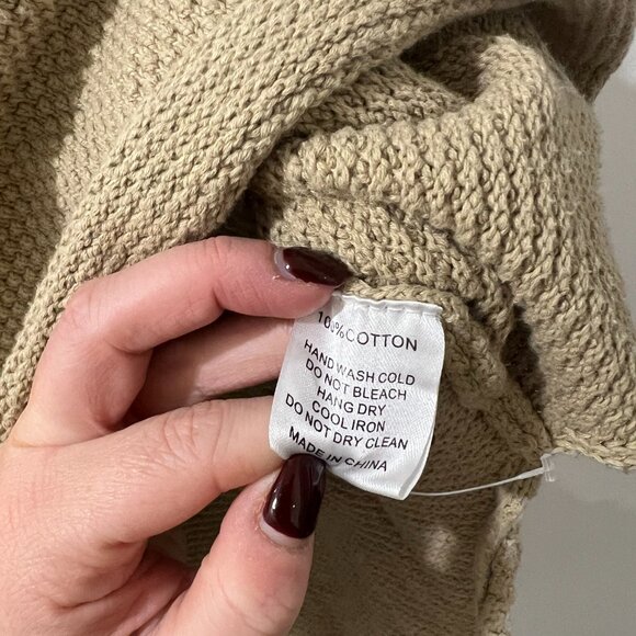 🧥 MOD REF Waffle Knit Henley Sweater - Size M - Picture 5 of 13